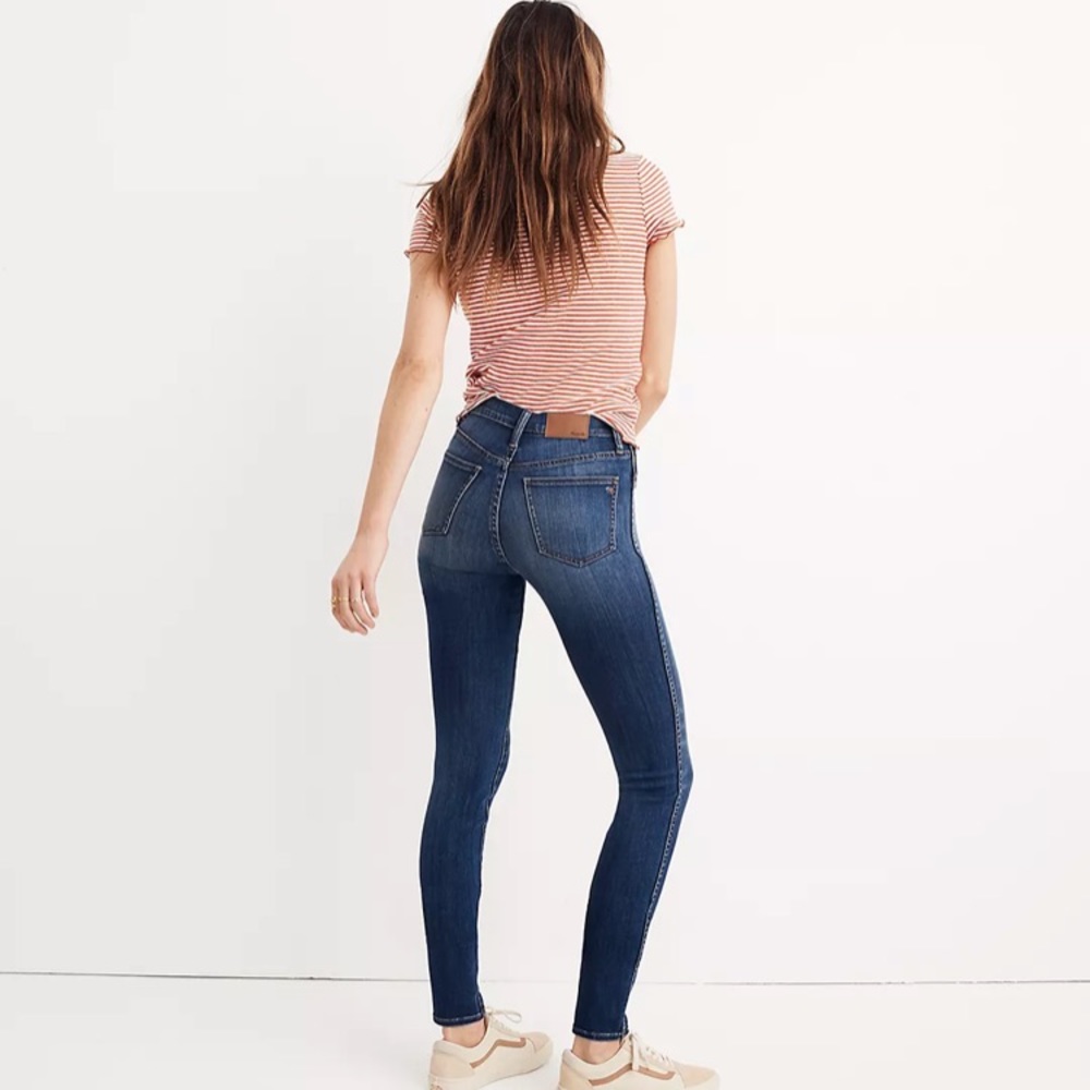 Madewell 10" High-Rise Skinny Jeans in Danny Wash